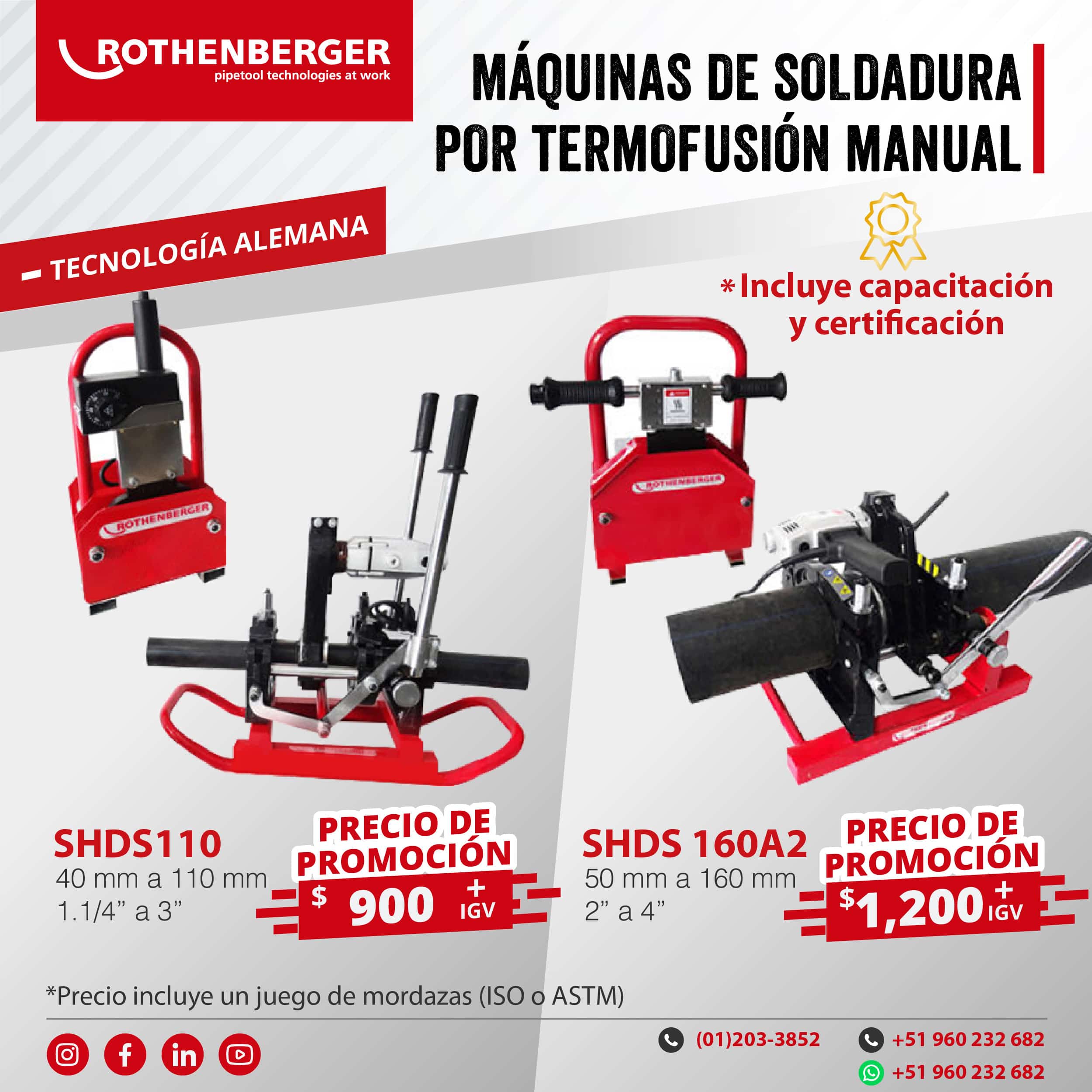 Maquina de Electrfusion marca Agru | termofusion | rothenberger